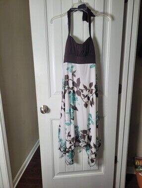 Speechless Y2K Brown Top with Subtle Teal Accent dress.  Size L